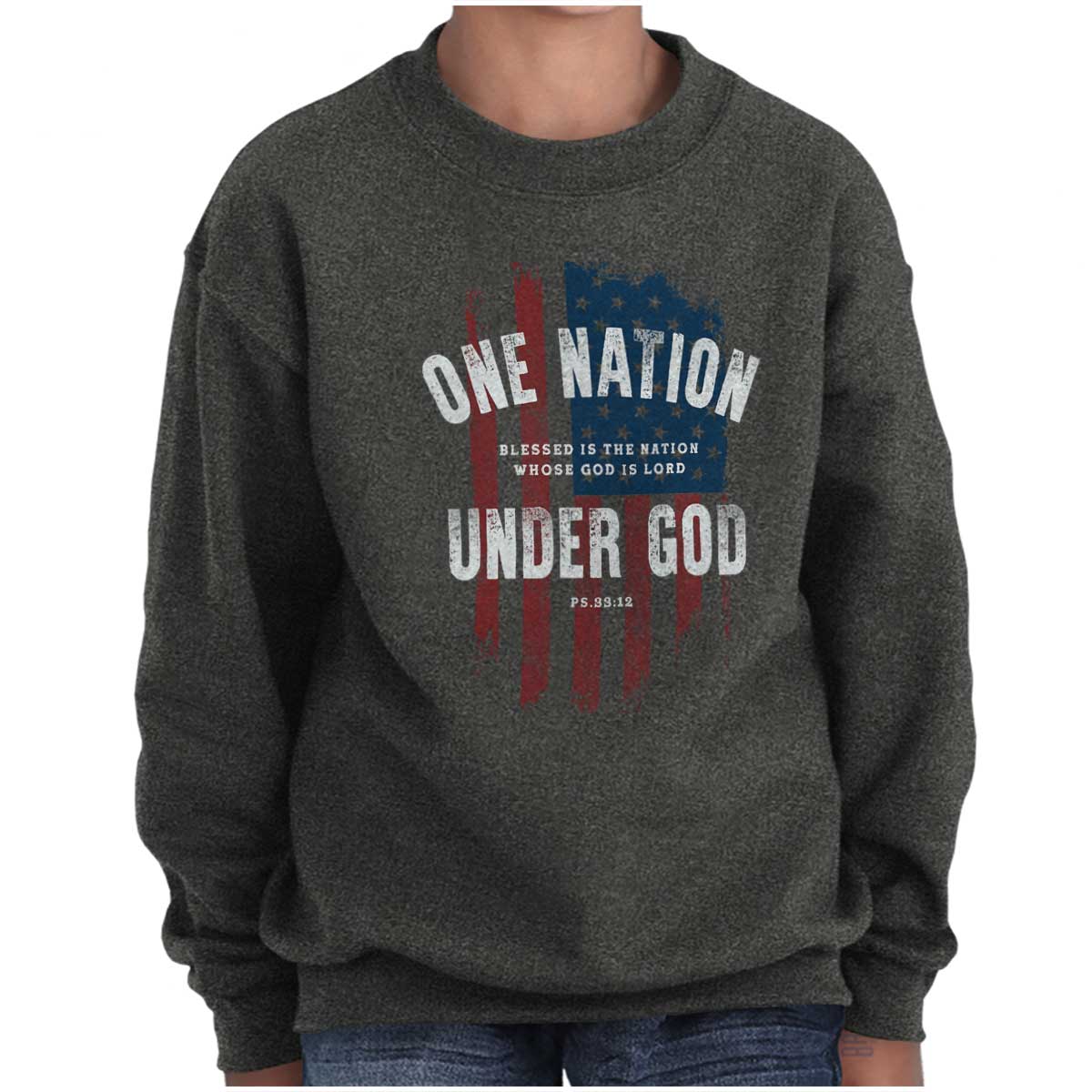 One Nation Under God Youth Sweatshirt