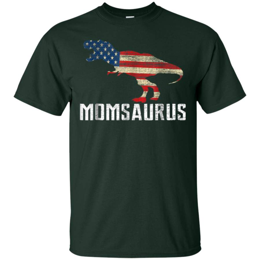 AGR American Flag Shirt Dinosaur Mom Momsaurus 4th of July