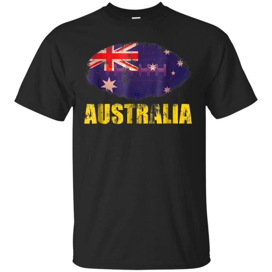 AGR Australia Rugby Shirt Distressed Rugby Jersey Ball and Flag