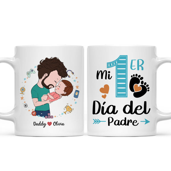 Padre y bebe – Mi 1er Día del Padre (S) – Personalized Mug