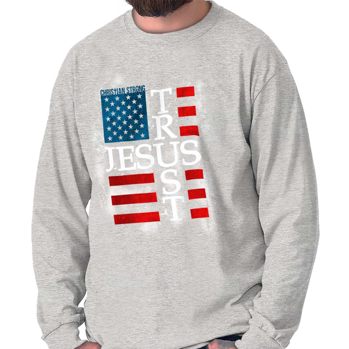 Trust Jesus Usa Long Sleeve T Shirt