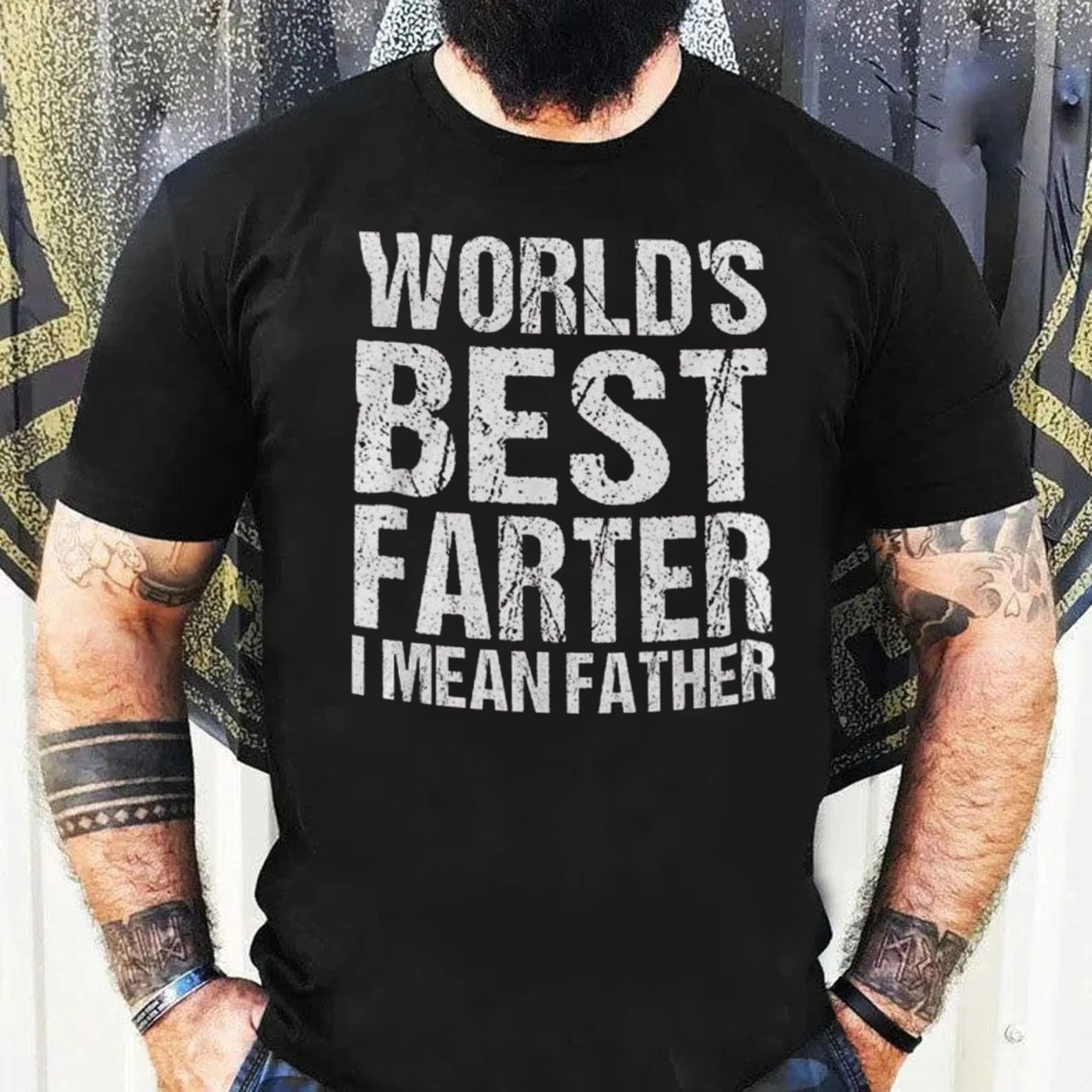 World’S Best Farther Shirt With Kid Names, Best Father Shirt, Funny Dad Gift, Graphic Dad Shirt, Fathers Day, Birthday Gift, Best Dad Gift