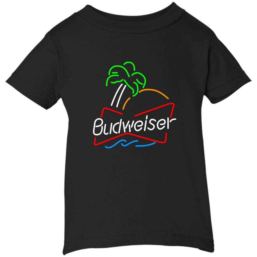 AGR Budweiser Neon Light Infant Short Sleeve T-Shirt