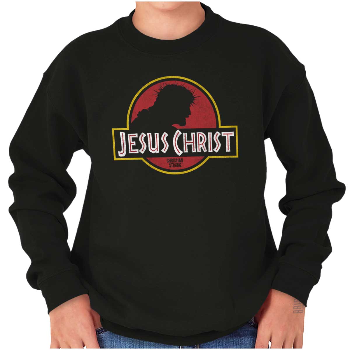 Jesus Jurassic Christ Youth Sweatshirt