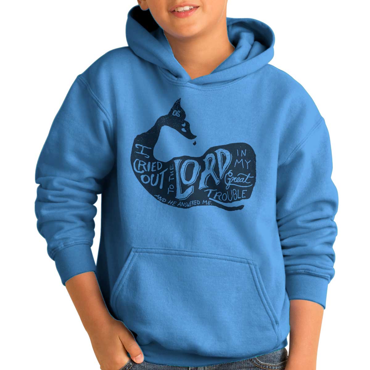 Jesus Whale Youth Hoodie