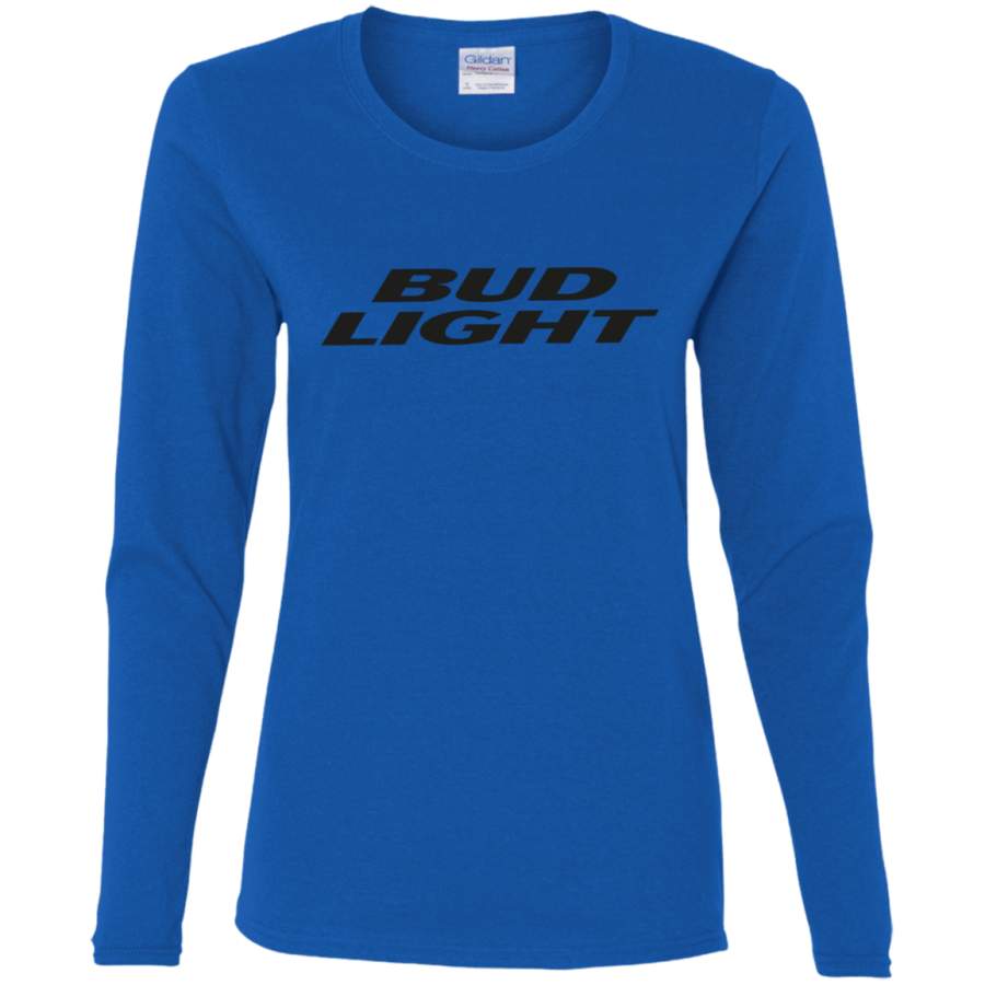 AGR Bud Light Beer Ladies’ Cotton LS T-Shirt