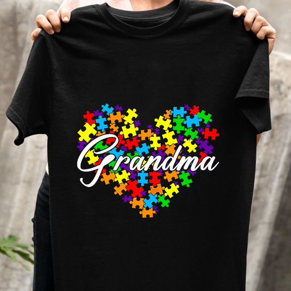 Mother’s Day – Personalized Autism Heart Shirt, Custom Title Autism Family Shirt, Funny Autism Matching Family Shirt, Grandma Mom Autism Shirt – Personalized Shirt