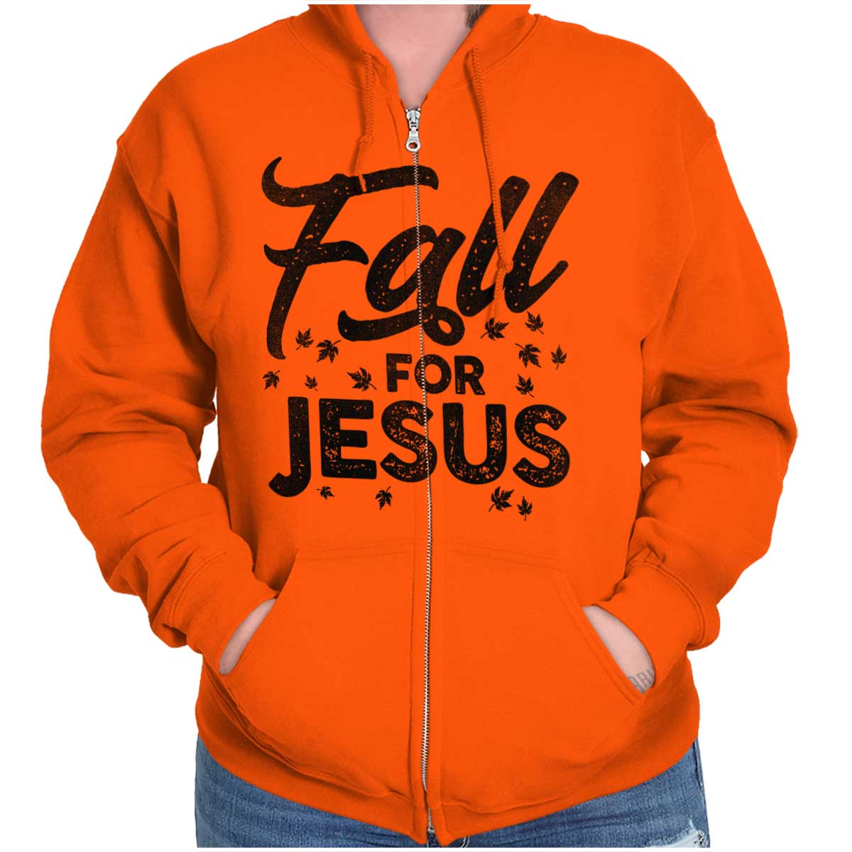 Fall For Jesus Zip Hoodie