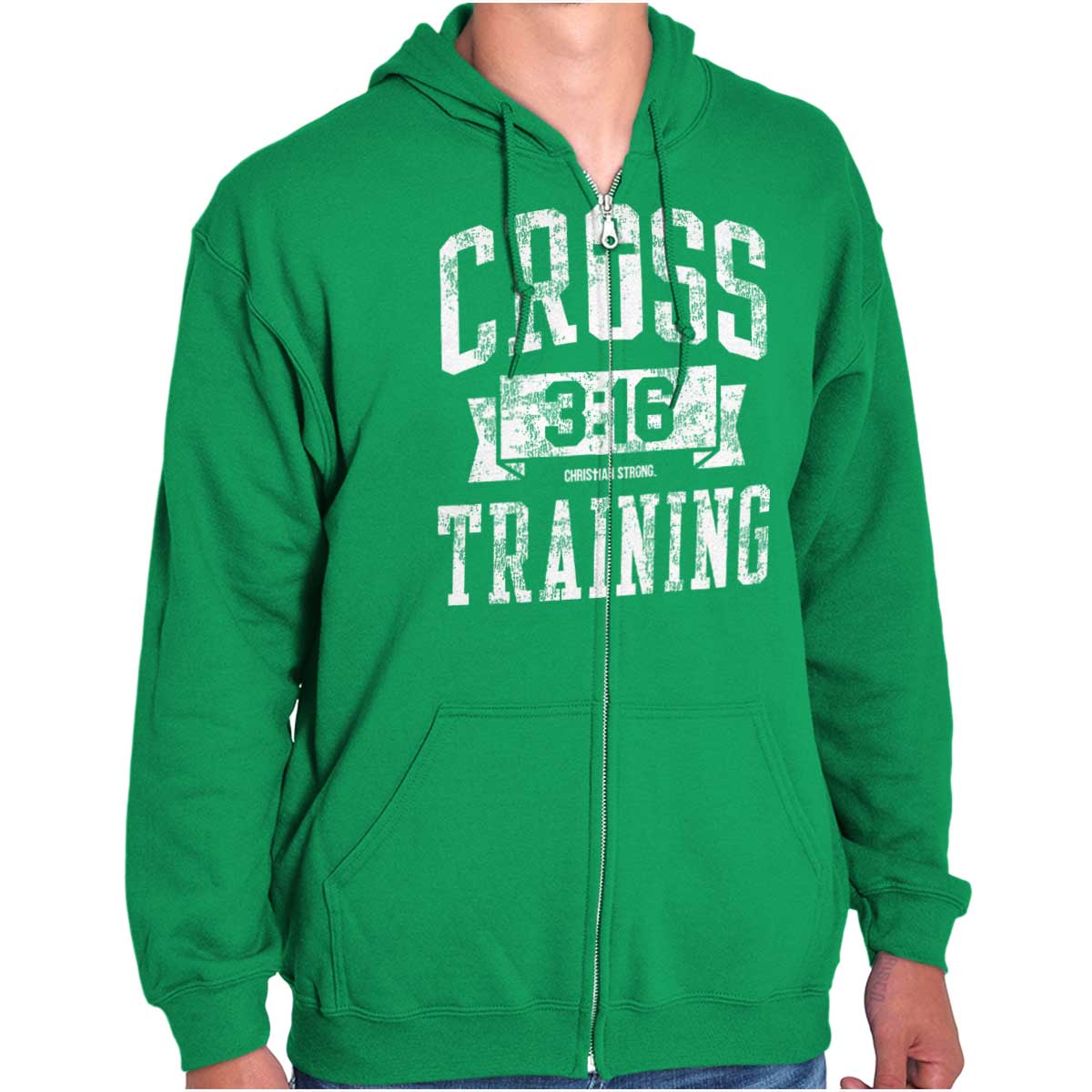 Cross Training Jesus Zip Hoodie