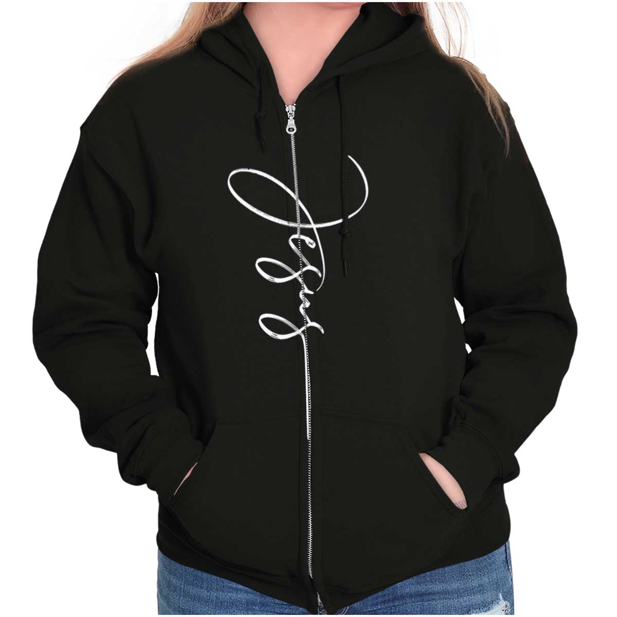 Jesus Fashion Zip Hoodie