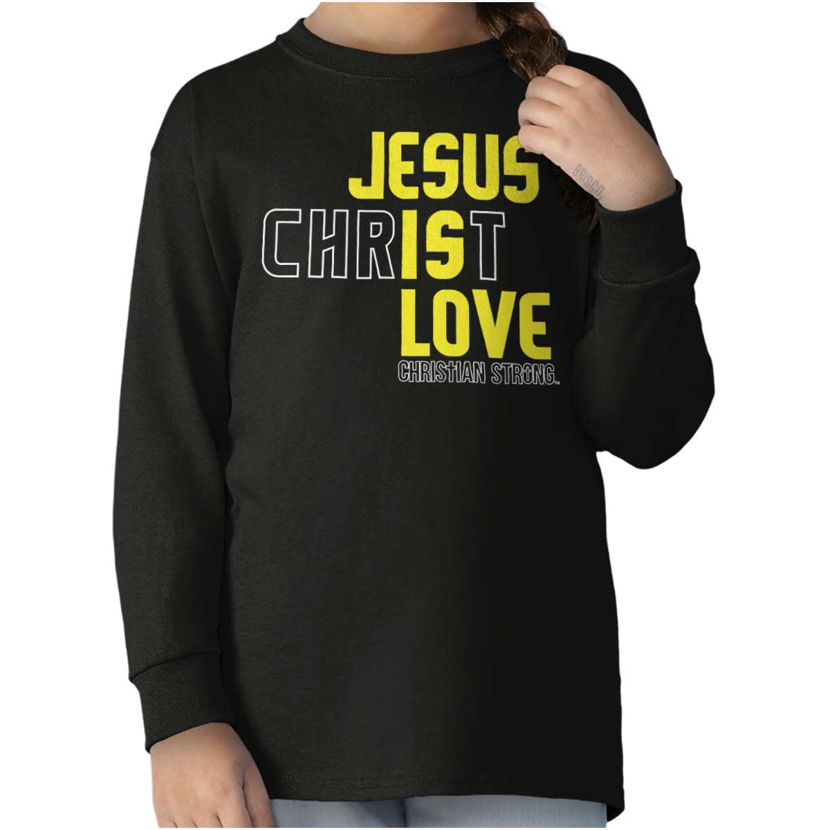 Jesus Christ Is Love Youth Long Sleeve T Shirt