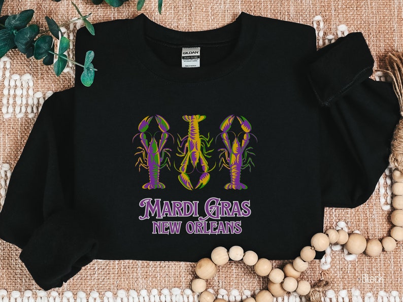 Mardi Gras Sweatshirt, Fat Tuesday Apparel, Mardi Gras Outfit Women, Nola Mardi Gras Shirt, Mardi Gras Gift, Louisiana Proud