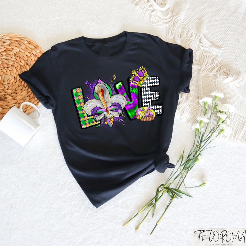 Mardi Gras Love Shirt, Mardi Gras Sweatshirt, Fleur de Lis Tee, Fat Tuesday Crewneck, Mardi Gras Crown of a King Shirt, Mardi Gras Gift