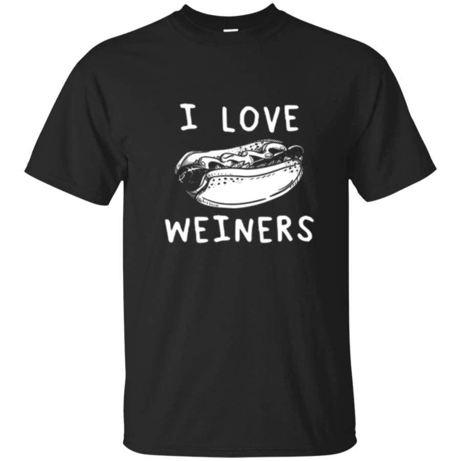 AGR I Love Weiners Grilling Hotdog Camping Funny Tshirt