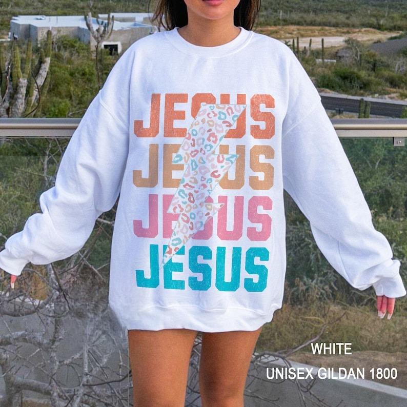 Jesus Crewneck Christian Sweatshirt Christian Crewneck Christian Streetwear Christian Apparel Faith Sweatshirt Christian Gift Aesthetic Clo