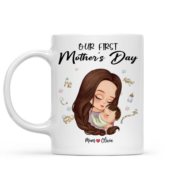 Mothers Day Gift – Our first mother’s day together – Personalized Mug – Gift for Mom