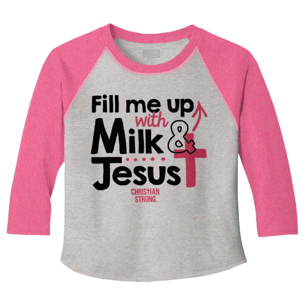 Milk And Jesus Toddler Baseball