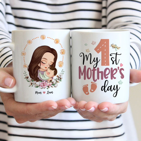 Mothers Day – Mothers Day – My 1st Mother’s day Mug Gift- Personalized Mug